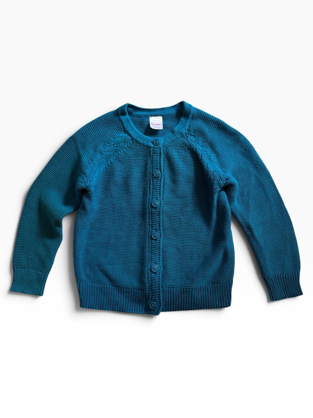 Hanna Andersson teal cardigan